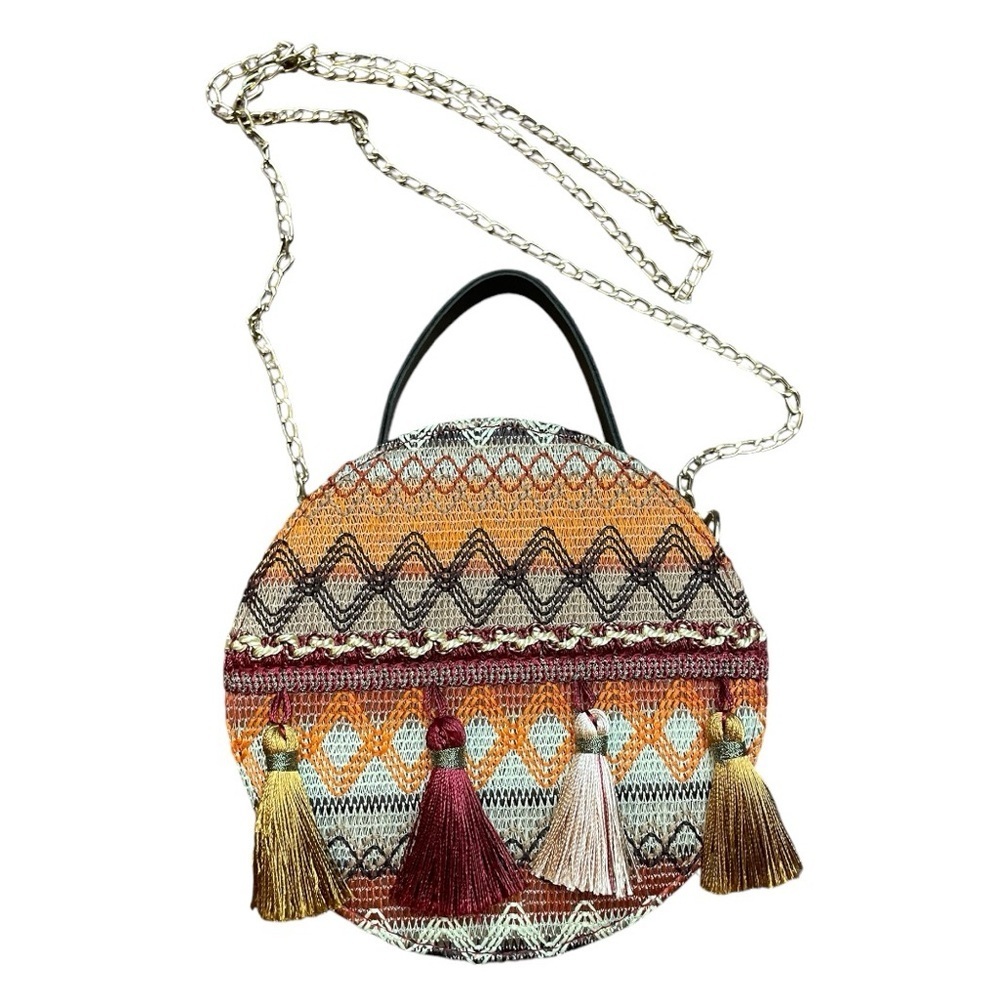 Boho Boutique Round Crossbody or Handle Purse